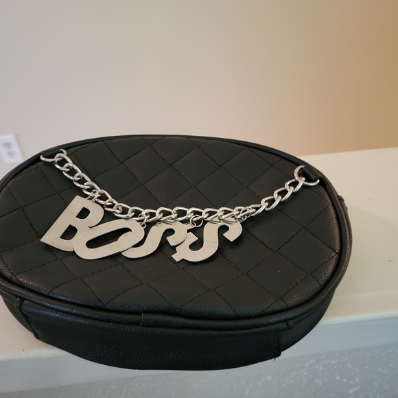 Boss Black Quilted Crossbody Bag - Picture 4 of 8
